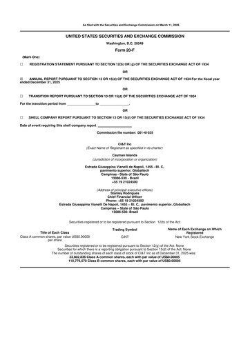 Thumbnail CI&T 20-F Annual Report 