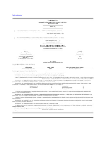 Thumbnail Semler Scientific
 10-K Annual Report 2023