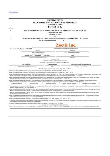 Thumbnail Zoetis 10-K Annual Report 2023