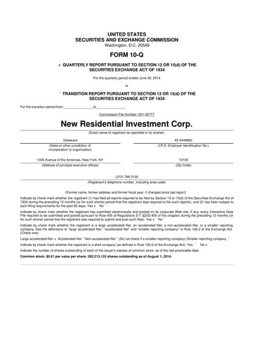 Thumbnail Rithm Capital 10-Q Quarterly Report FY2014 