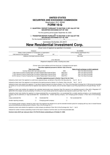Thumbnail Rithm Capital 10-Q Quarterly Report FY2020 