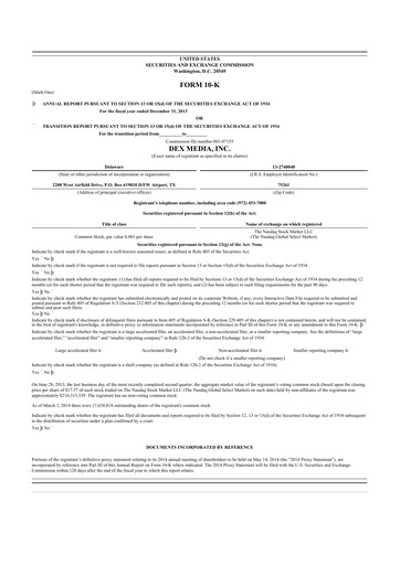 Thumbnail Thryv 10-K Annual Report 2013