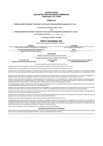 Thumbnail Thryv 10-K Annual Report 2025