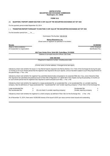 Vorschaubild Skye Bioscience 10-Q Quartalsbericht 2014 