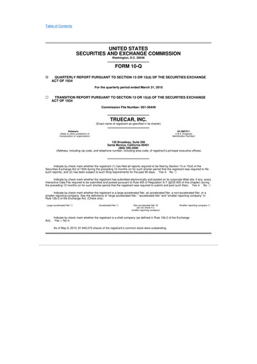 Thumbnail TrueCar 10-Q Quarterly Report FY 