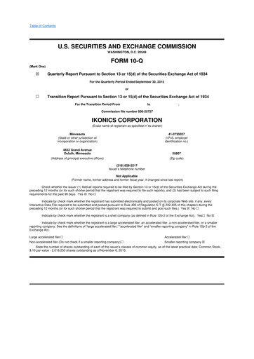 Miniature TeraWulf 10-Q Rapport trimestriel 2015 