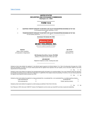 Thumbnail MasterCraft Boat 10-Q Quarterly Report FY2016 