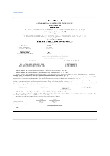 Miniature QVC Group 10-K Rapport annuel 2015