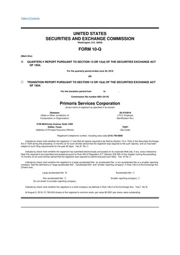 Thumbnail Primoris Services Corporation
 10-Q Quarterly Report FY2016 