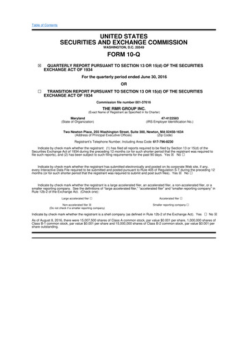 Thumbnail The RMR Group
 10-Q Quarterly Report FY2016 