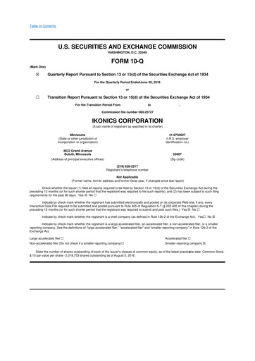 Miniature TeraWulf 10-Q Rapport trimestriel 2016 