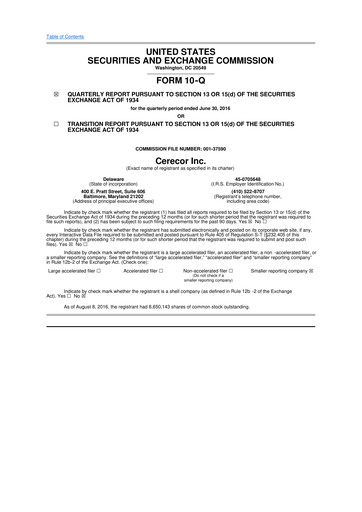 Miniature Avalo Therapeutics 10-Q Rapport trimestriel 2016 