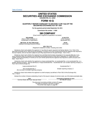 Thumbnail 3M 10-Q Quarterly Report FY2016 