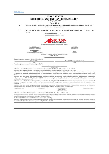 Thumbnail AMCON Distributing Company 10-K Annual Report 2016