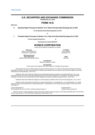 Miniature TeraWulf 10-Q Rapport trimestriel 2016 