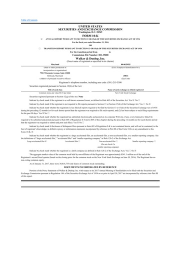 Thumbnail Walker & Dunlop

 10-K Annual Report 2016