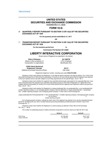 Thumbnail QVC Group 10-Q Quarterly Report FY2017 