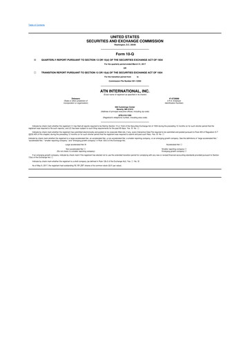 Thumbnail ATN International 10-Q Quarterly Report FY2017 