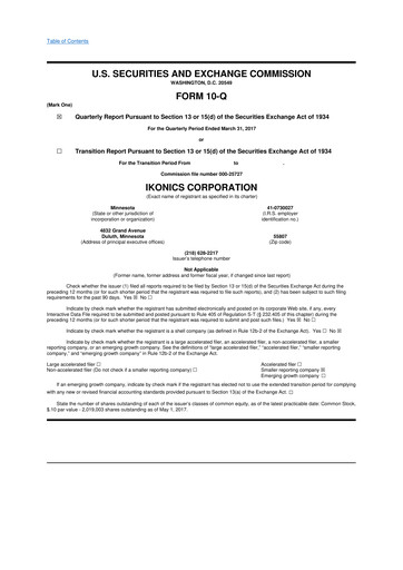 Miniature TeraWulf 10-Q Rapport trimestriel 2017 