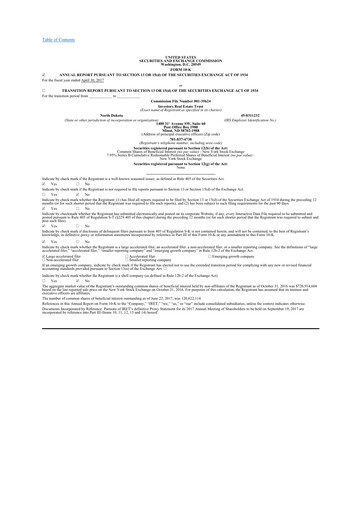 Thumbnail Centerspace 10-K Annual Report 2017