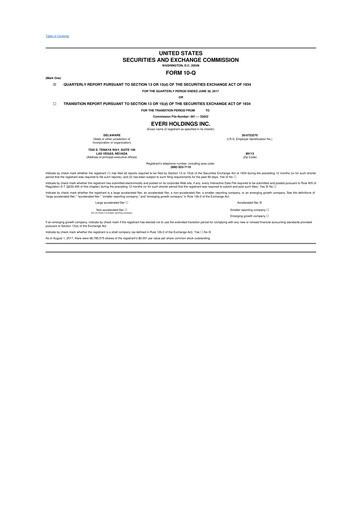 Thumbnail Everi Holdings
 10-Q Quarterly Report FY2017 