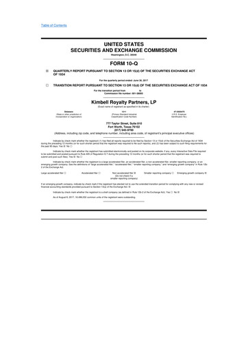 Thumbnail Kimbell Royalty Partners 10-Q Quarterly Report FY2017 