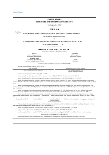 Thumbnail Ironwood Pharmaceuticals
 10-K Annual Report 2017