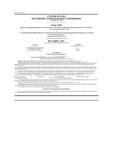 Thumbnail Teladoc Health
 10-K Annual Report 2017