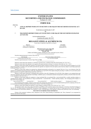 Thumbnail Reliance


 10-K Annual Report 2017