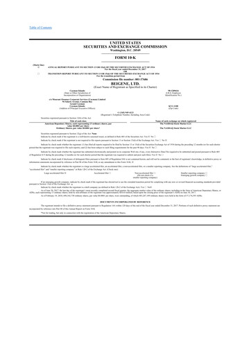 Vorschaubild BeOne Medicines 10-K Jahresbericht 2017