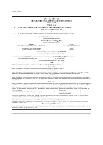 Thumbnail Floor & Decor

 10-K Annual Report 2017