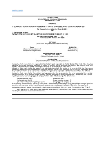 Thumbnail Stellar Bancorp 10-Q Quarterly Report FY2018 