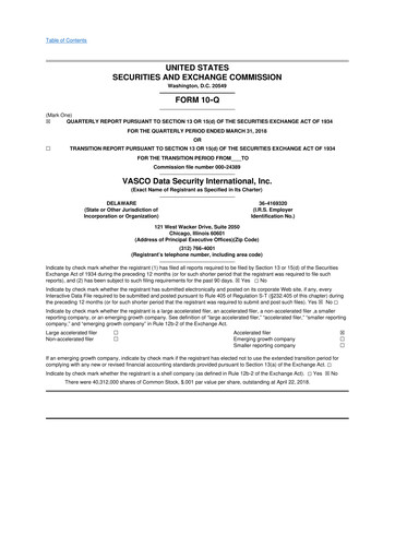 Thumbnail OneSpan 10-Q Quarterly Report FY2018 