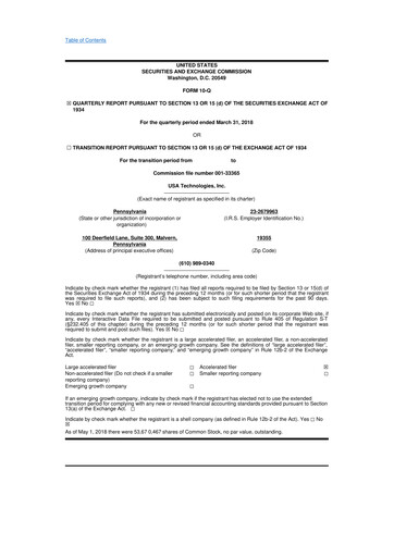 Thumbnail Cantaloupe 10-Q Quarterly Report FY2018 