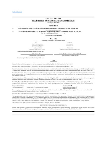 Thumbnail Stride (K12 Education)
 10-K Annual Report 2018