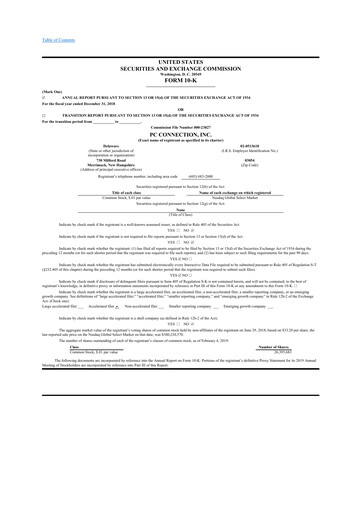 Thumbnail PC Connection
 10-K Annual Report 2018