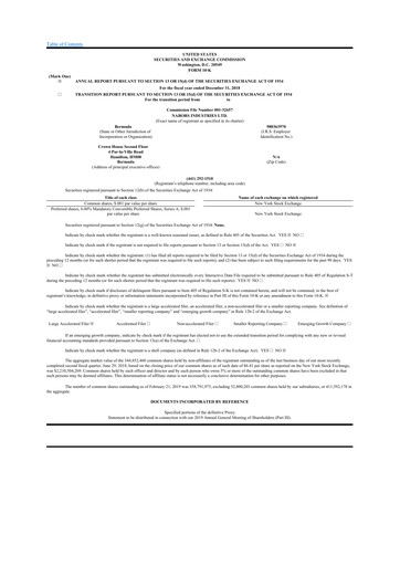 Thumbnail Nabors Industries
 10-K Annual Report 2018