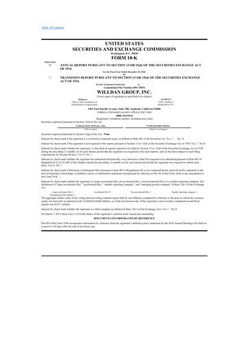 Thumbnail Willdan Group
 10-K Annual Report 2018