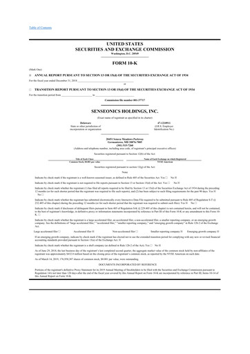 Thumbnail Senseonics Holdings
 10-K Annual Report 2018