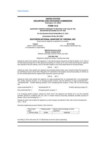 Thumbnail Primis Financial 10-Q Quarterly Report FY2019 