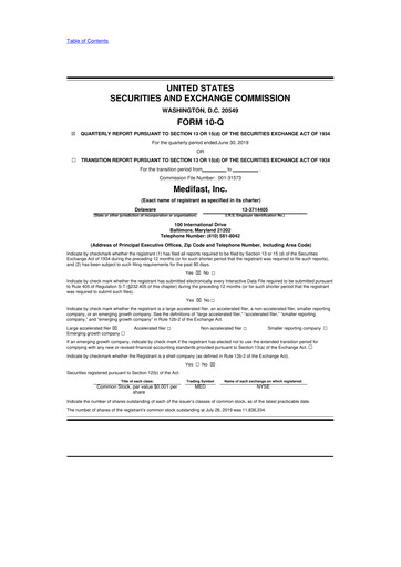 Thumbnail Medifast 10-Q Quarterly Report FY2019 