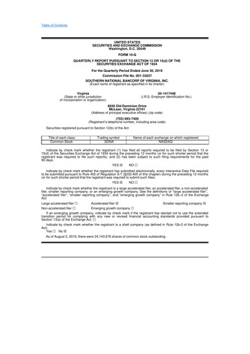 Thumbnail Primis Financial 10-Q Quarterly Report FY2019 