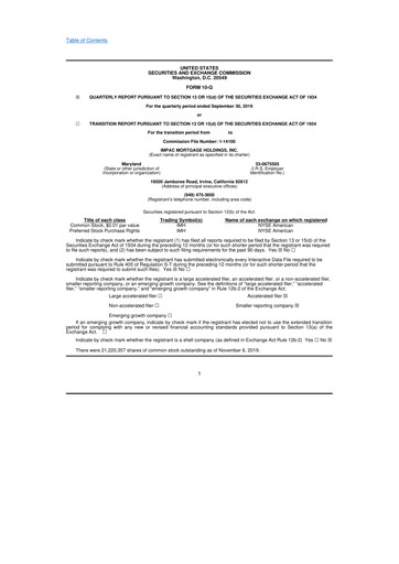 Thumbnail Impac Mortgage Holdings 10-Q Quarterly Report FY2019 