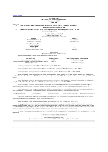 Thumbnail Nabors Industries
 10-K Annual Report 2019