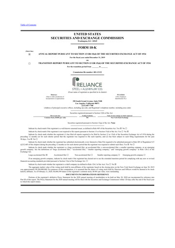 Thumbnail Reliance


 10-K Annual Report 2019