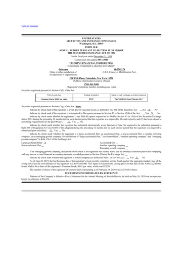 Thumbnail Flushing Financial Corp 10-K Annual Report 2019