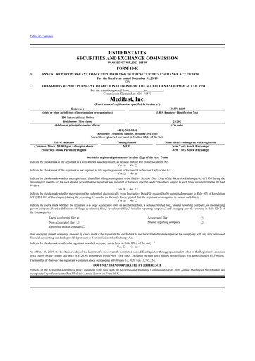 Thumbnail Medifast 10-K Annual Report 2019