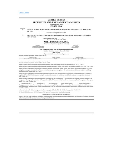 Thumbnail Willdan Group
 10-K Annual Report 2019