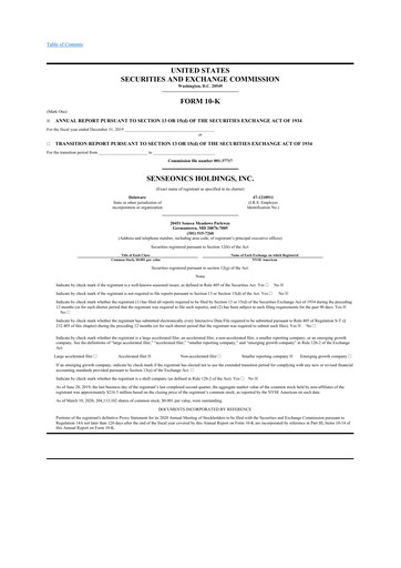 Thumbnail Senseonics Holdings
 10-K Annual Report 2019