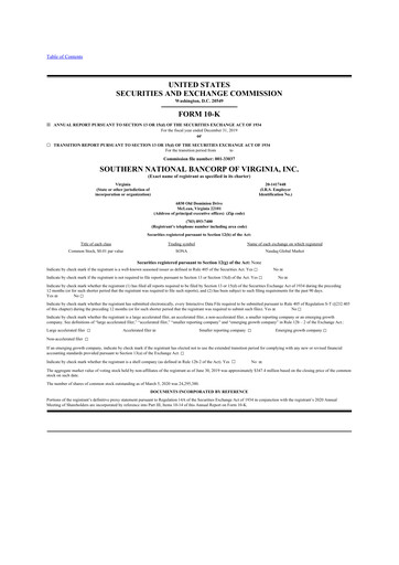 Thumbnail Primis Financial 10-K Annual Report 2019